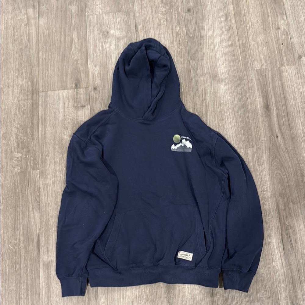 Eddie Bauer Blue Hooded Sweatshirt Pullover